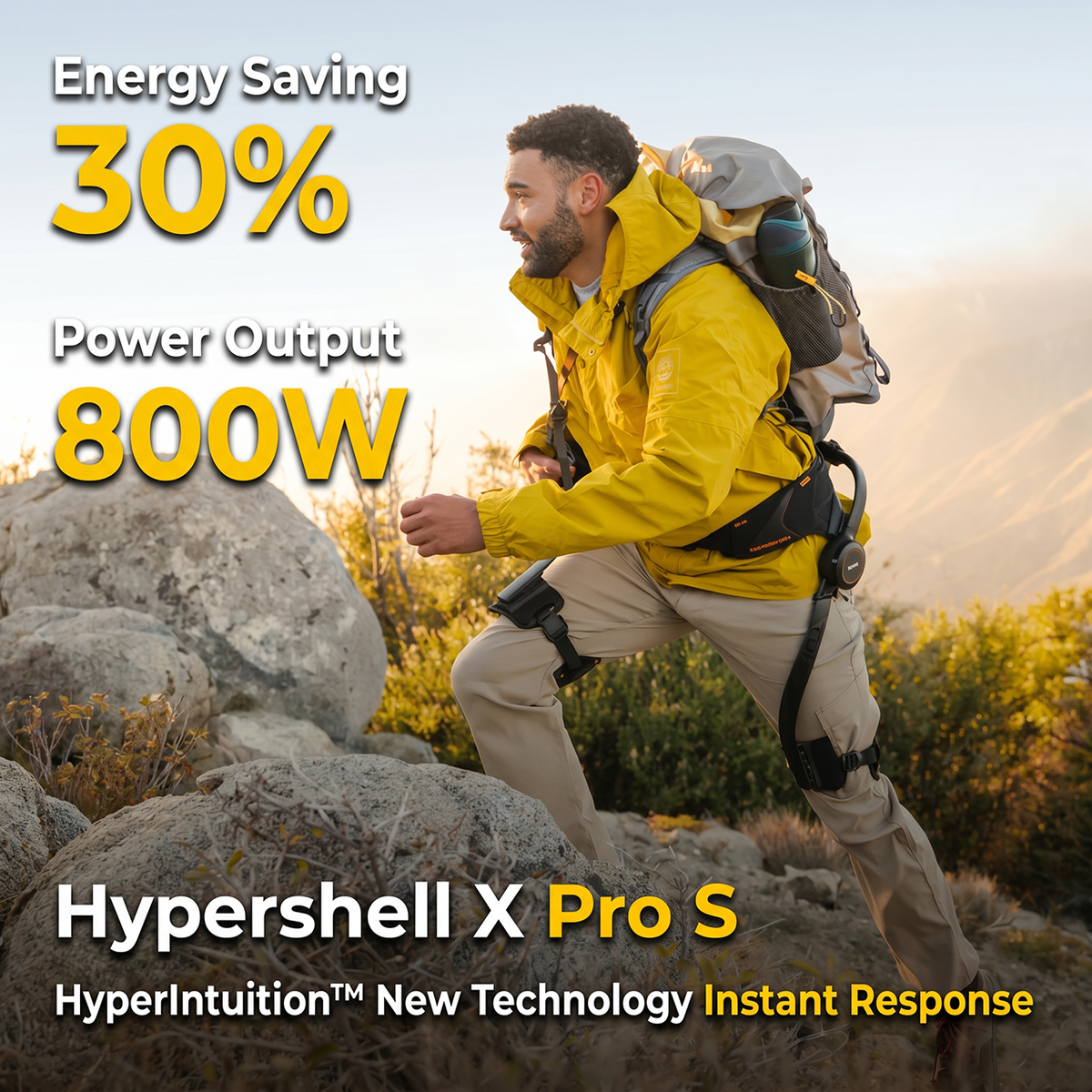Hypershell X Pro S: 800 W powered hip exoskeleton