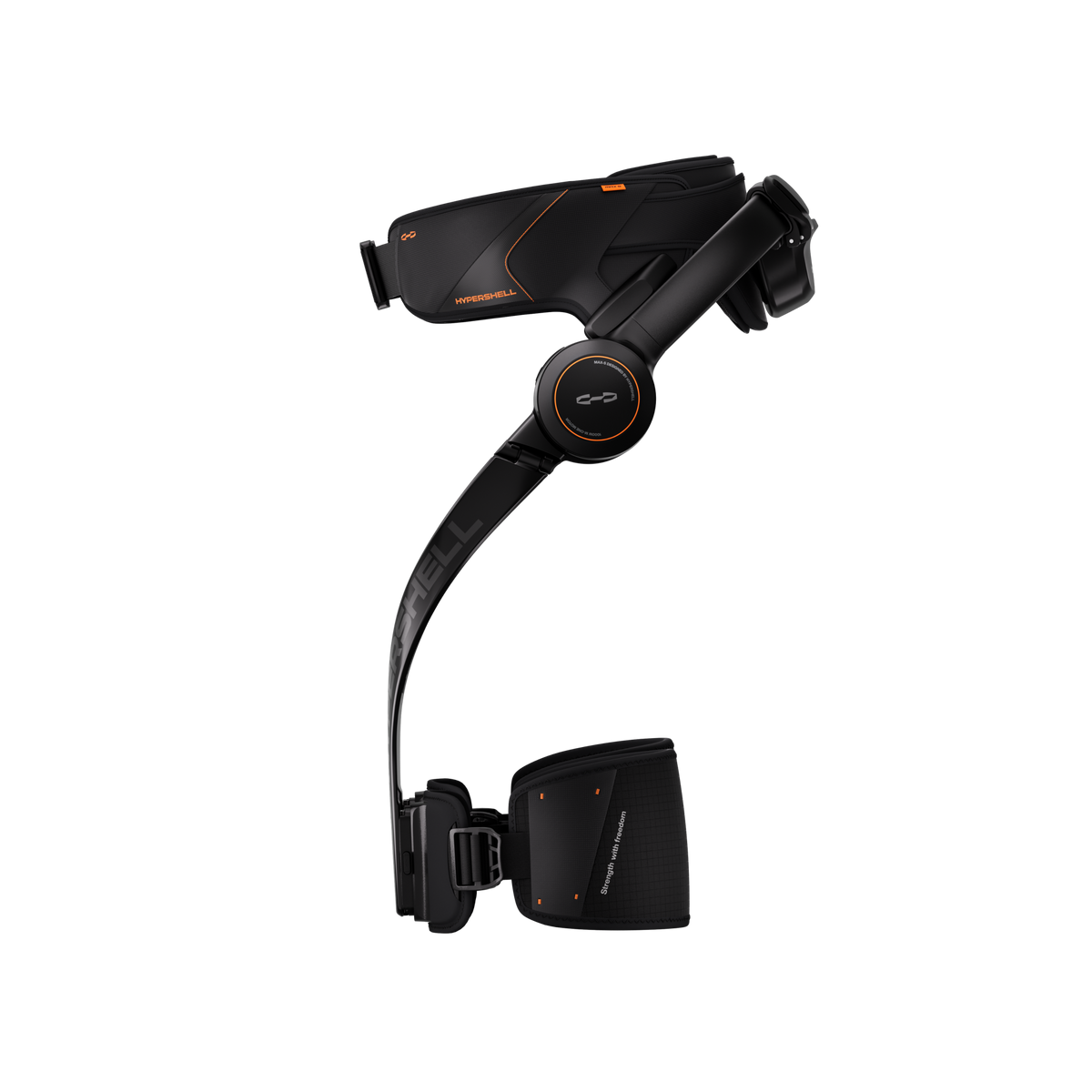 Hypershell X Max S hip exoskeleton, three-quarter view