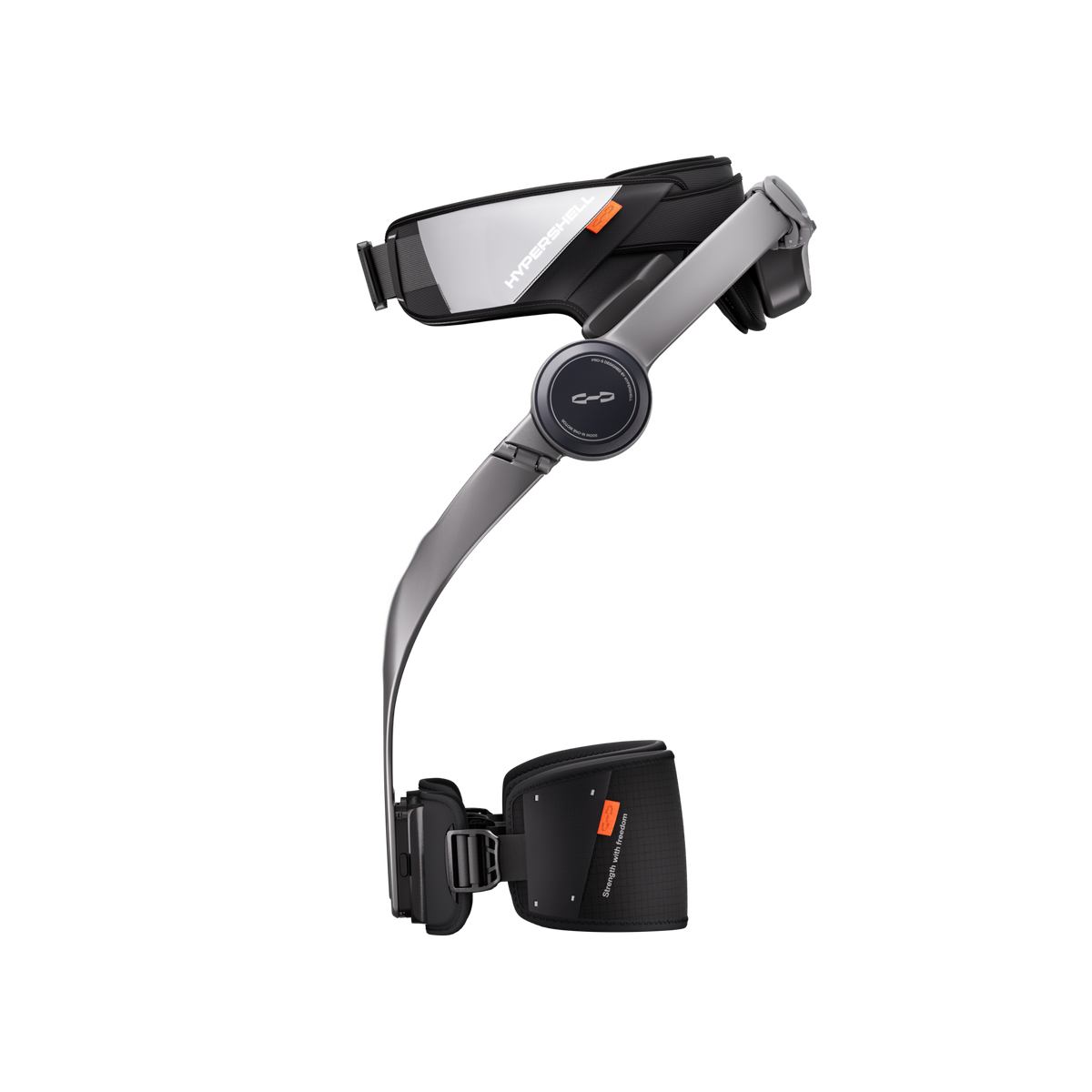 Hypershell X Pro S hip exoskeleton, three-quarter view