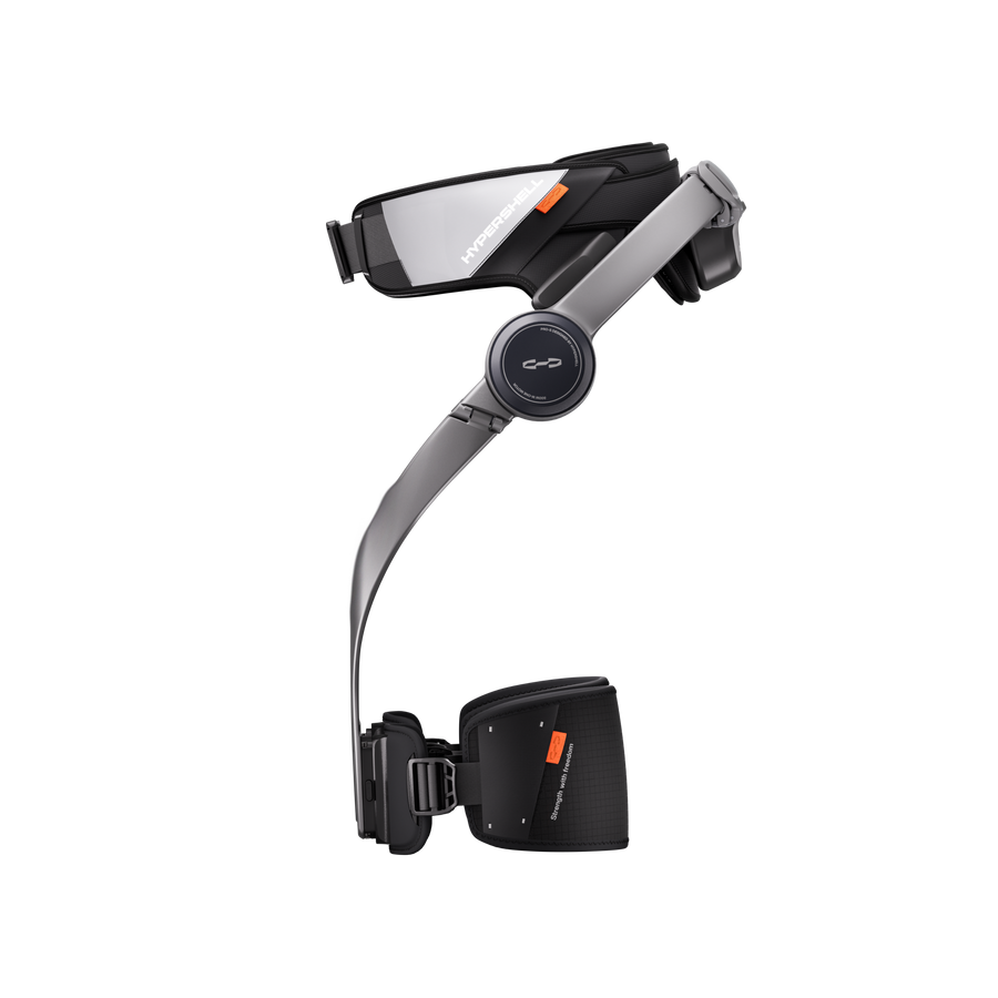 Hypershell X Pro S hip exoskeleton, three-quarter view